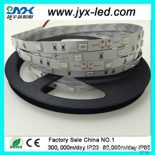 Factory price 3 chips DC24V LED strip 5050 Flexible Light 5M 60led/m Yellow IP20 Lamp for Home/Kitchen/Car/Bar